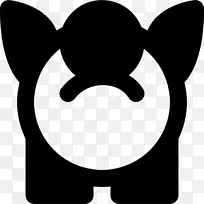 鼻子黑色m剪贴画-小猪银行图标透明