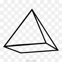 金字塔绘图着色书三角线金字塔