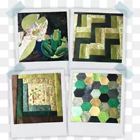 亚麻布绿色纺织艺术创意
