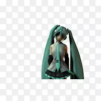 长发雕像02pd-Circolo del Partito Democratic ratico di Milano-Hatsune Miku 3d