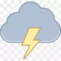 雷雨电脑图标气象学剪辑艺术风暴
