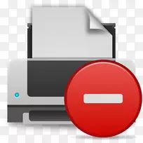 计算机图标错误消息打印机剪贴画打印机