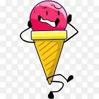 冰淇淋锥香草冰淇淋食物微笑-冰淇淋