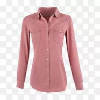 女式衬衫袖扣粉色m Barnes&高贵纽扣