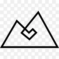 山顶三角标志-山溪