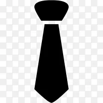领带黑色领带单排扣电脑图标领结夹克