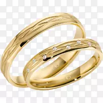 结婚戒指，金，凝胶，ł，e，z，ł，本-戒指