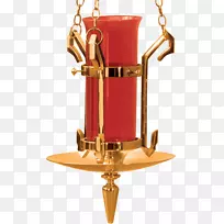 圣所灯、黄铜祭坛灯、灯具.黄铜