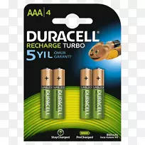电动电池充电电池AAA电池Duracell安培小时-创意PSD卡