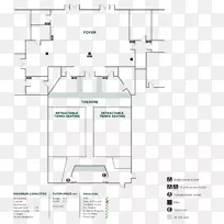平面图线-电影院大厅