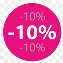 折扣及津贴百分比标志-今日