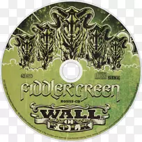 民间小提琴墙绿色光盘DVD标志-dvd