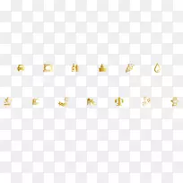 金01504电脑桌面壁纸字体-金色