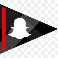 社交媒体标志Snapchat电脑图标Snapchat公司。-社交媒体