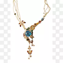 项链，绿松石，黄金珠宝，魅力和吊坠-诺亚方舟