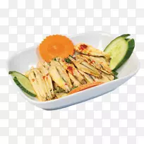 泰国料理素食菜配菜盘蔬菜