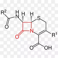 异构体头孢菌素抗生素药物青霉素-分子式1车