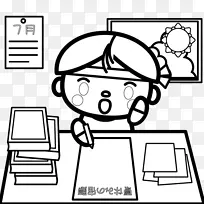 黑色和白色家庭作业暑假摄影-黑色男孩