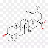 淀粉苷三萜熊果酸齐墩果酸