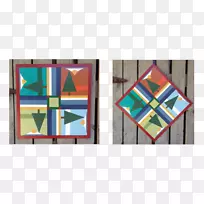 窗口纺织品对称方形图案.窗口
