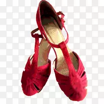 凉鞋洋红鞋