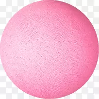 粉红棉球