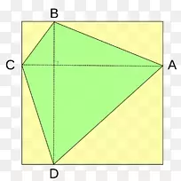 三角形点绿叶三角形