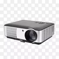 多媒体投影机1080 p手持投影机lcd投影机放映机