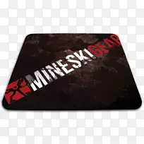 鼠标垫品牌字体-mineskix