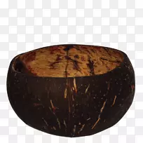 椰子油手工艺品碗健康-椰子