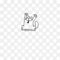 LOGO/m/02csf绘图线艺术剪贴画-西蒙斯猫