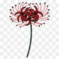 花卉设计红蜘蛛百合视觉艺术设计