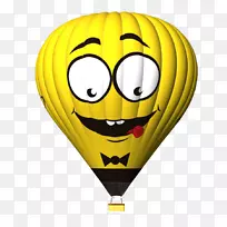 热气球飞行微笑气球