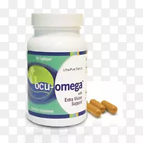 膳食补充剂鱼油酸颗粒omega-3二十二碳六烯酸营养-健康