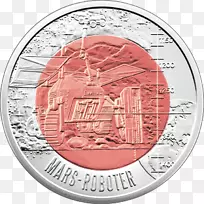 钱币银欧元铌机器人.硬币