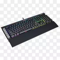 电脑键盘Corsair游戏k 55 rgb游戏键盘rgb彩色模型背光-rgb回顾图形在英国