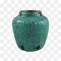 陶瓷花瓶陶器绿松石花瓶