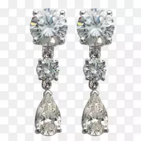 耳环体珠宝水晶钻石珠宝