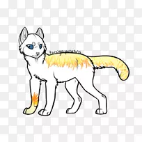 胡须猫线艺术剪贴画-猫