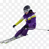 滑雪和滑雪板头盔滑雪交叉高山滑雪包扎.滑雪