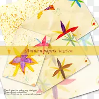 折纸字体-秋季时间
