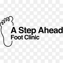 标志鞋病人教育字体-脚的步骤