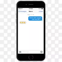 功能手机智能手机苹果iphone 8加上iphone x手持设备运行表情符号