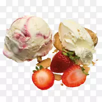 冻酸奶冰淇淋草莓芝士蛋糕