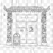 着色书-餐馆素描