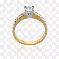 订婚戒指金珠宝锆英石珠宝服装