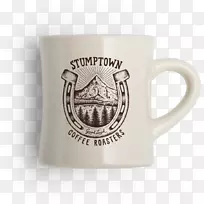 咖啡杯，Stumptown咖啡烘焙机，面包店-咖啡