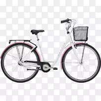 自行车摩尔克艾玛丹西克尔新月白色自行车