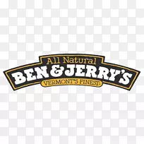 冰淇淋本&杰瑞的薄荷巧克力标志字体-本和杰瑞
