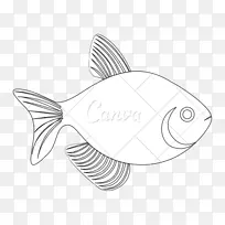 鱼线艺术剪影摄影-鱼